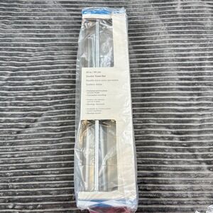 Style Selections Athens 24in Double Towel Bar Polished Brushed Chrome 0242876